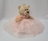 20" Quince Bear With Tulle - ARC16832-29  Blush (Made to Order)