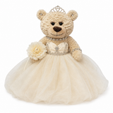 20" Light Brown Quinceañera Bear "Mis 15 Anos" With Tulle Dress - ARC16832-29  Blush (Made to Order)