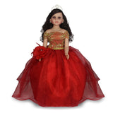 28" 15th Years Doll With Tulle - ARC28999-14 Red
