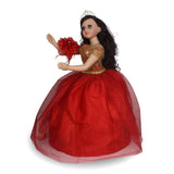 28" 15th Years Doll With Tulle - ARC28999-14 Red