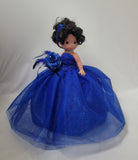 18" Precious Moments Doll With Tulle - ARC8421-15 Royal Blue
