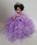 18" Precious Moments Doll With Ruffles - ARC8421-5R Lavandar
