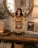 16" PORCELAIN INDIAN DOLL D16670, ALAMEDA