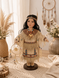 16" PORCELAIN INDIAN DOLL D16670, ALAMEDA