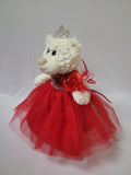 12" Quince White Bear - B09631N-14 Red