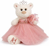 12" Quince White Bear With Embroidery "Mis 15 Anos" - B09631-30M Rose Gold