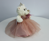 12" Quince White Bear - B09631N-30M  Rose Gold