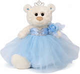 12" Quince White Bear - B09631N-4 Baby Blue