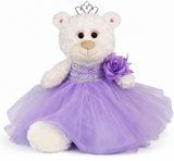 12" Quince White Bear - B09631N-5 Lavender