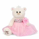 Classic Size Quinceañera Teddy Bear with Elegant Dress – Gift-Ready Keepsake and Centerpiece Decoration  for 15 Años, Oso Quinceañera Tradicional B14631-3 (Pink)