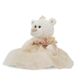 Classic Size Quinceañera Teddy Bear with Elegant Dress – Gift-Ready Keepsake and Centerpiece Decoration  for 15 Años, Oso Quinceañera Tradicional B14631-34G (Champagne)