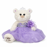 Classic Size  Quinceañera Teddy Bear with Elegant Dress –  Gift-Ready Keepsake and Centerpiece Decoration  for 15 Años, Oso Quinceañera Tradicional B14631-5 (Light Purple)
