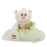Classic Size  Quinceañera Teddy Bear with Elegant Dress –  Gift-Ready Keepsake and Centerpiece Decoration  for 15 Años, Oso Quinceañera Tradicional B14631-8 (Pistachio)