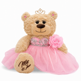 18" Quince Light Brown Bear With Embroidery "Mis 15 Anos" B14632-3 (Pink)