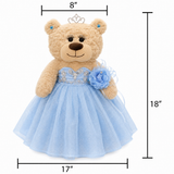 18" Quince Light Brown Bear With Embroidery "Mis 15 Anos" B14632-4 (Light Blue)