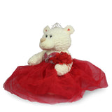 20" Sweet 16 White Bear With Embroidery "Sweet 16" - B16631A-14 Red