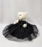 20" Sweet 16 White Bear With Embroidery "Sweet 16" - B16631A-17 Black
