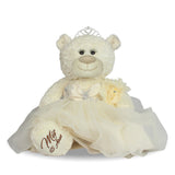 20" Quince White Bear With Embroidery "Mis 15 Anos" - B16631-2  Ivory