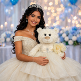20" White Bear - B16631N-2 Ivory