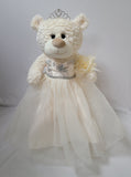 20" Sweet 16 White Bear With Embroidery "Sweet 16" - B16631A-2 Ivory