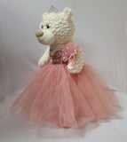 20" Sweet 16 White Bear With Embroidery "Sweet 16" - B16631A-30M Rose Gold