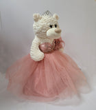 20" Sweet 16 White Bear With Embroidery "Sweet 16" - B16631A-30M Rose Gold