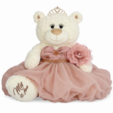 20" Quince White Bear With Embroidery "Mis 15 Anos" - B16631-30M Rose Gold
