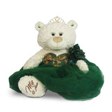 20" Quince White Bear With Embroidery "Mis 15 Anos" - B16631-33G Emerald Green