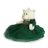 20" Quince White Bear With Embroidery "Mis 15 Anos" - B16631-33G Emerald Green