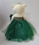 20" Sweet 16 White Bear With Embroidery "Sweet 16" - B16631A-33G Emerald Green