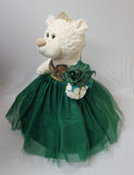 20" Sweet 16 White Bear With Embroidery "Sweet 16" - B16631A-33G Emerald Green
