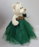 20" Sweet 16 White Bear With Embroidery "Sweet 16" - B16631A-33G Emerald Green