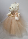 20" White Bear - B16631N-34G Champagne Dress