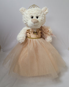 20" Sweet 16 White Bear With Embroidery "Sweet 16" - B16631A-34G Champagne
