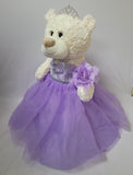 20" Sweet 16 White Bear With Embroidery "Sweet 16" - B16631A-5 Lavender