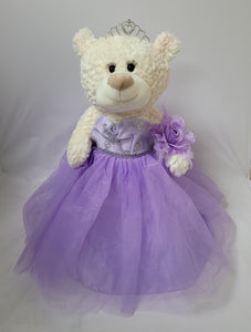 20" Sweet 16 White Bear With Embroidery "Sweet 16" - B16631A-5 Lavender