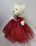 20" White Bear - B16631N-7  Burgundy Dress