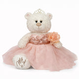 20" Quince White Bear With Embroidery "Mis 15 Anos" - B16631-29M Blush