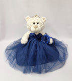 20" Sweet 16 White Bear With Embroidery "Sweet 16" - B16631A-16 Navy Blue