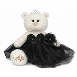 20" Sweet 16 White Bear With Embroidery "Sweet 16" - B16631A-17 Black