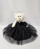 20" Sweet 16 White Bear With Embroidery "Sweet 16" - B16631A-17 Black