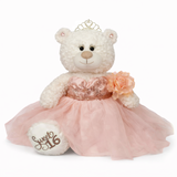 20" Sweet 16 White Bear With Embroidery "Sweet 16" - B16631A-29M Blush