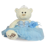 20" Sweet 16 White Bear With Embroidery "Sweet 16" - B16631A-4 Light Blue