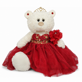 20" White Bear - B16631N-14G Red With Gold Trim