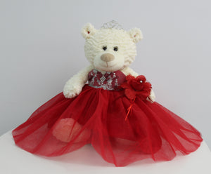 20" White Bear - B16631N-14 Red