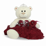 20" White Bear - B16631N-7  Burgundy Dress