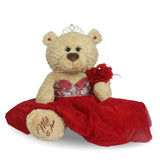 20" Quince Light Brown Bear With Embroidery "Mis 15 Anos" - B16632-14 Red