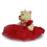20" Quince Light Brown Bear With Embroidery "Mis 15 Anos" - B16632-14 Red