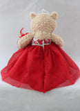 20" Sweet 16 Light Brown Bear With Embroidery "Sweet 16"- B16632A-14 Red