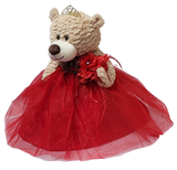 20" Sweet 16 Light Brown Bear With Embroidery "Sweet 16"- B16632A-14G Red With Gold Trim